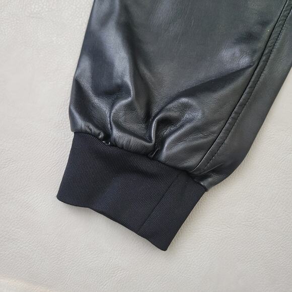 Cinq a Sept Giles Vegan Leather Cargo Joggers Pants Women's Small High Rise - Picture 4 of 9